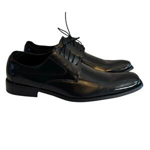 Versa Dress Oxford Shoes Mens 10.5 Black Leather Lace Up Formal Office Wedding